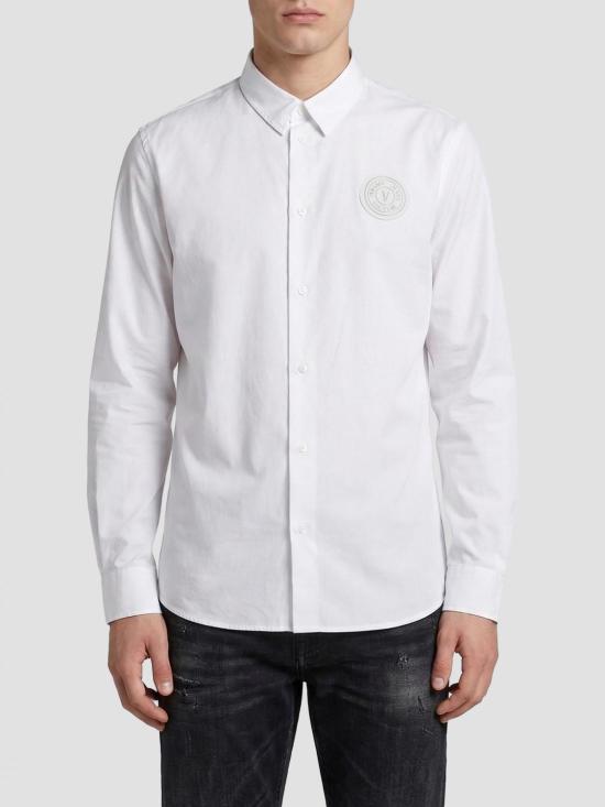 26SS 베르사체 긴팔 셔츠 80GALCS0CNY17 G03 White