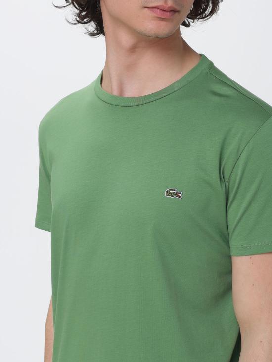 26SS 라코스테 피마 코튼 저지 크루넥 티셔츠 TH6709 02M Sage - LACOSTE