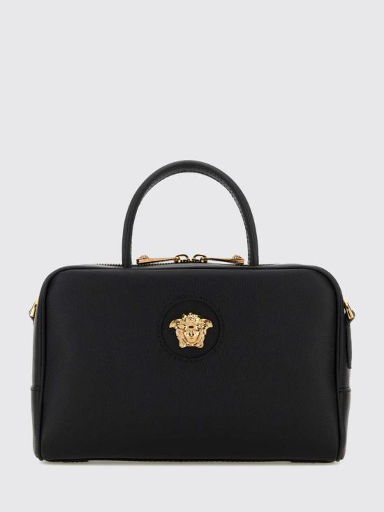 26SS 베르사체 라 메두사 레더 보스턴 백 1007094DVIT2T 1B00V Black