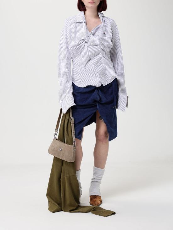 26SS 비비안웨스트우드 데님 스커트 1J01000MJ00B1 K411 Blue - VIVIENNE WESTWOOD