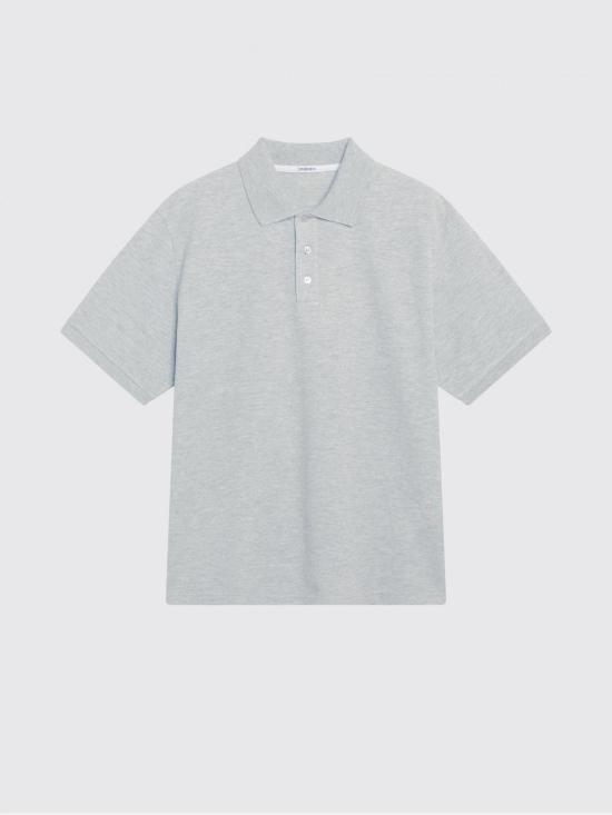 26SS 생로랑 폴로 티셔츠 844845Y37HC 1403 Grey - SAINT LAURENT