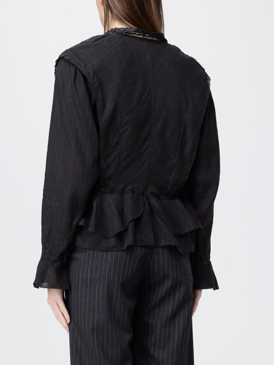 26SS 이자벨마랑에뚜왈 블라우스 HT0783FAD1J11E 01BK Black - ISABEL MARANT ETOILE