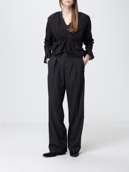 26SS 이자벨마랑에뚜왈 블라우스 HT0783FAD1J11E 01BK Black - ISABEL MARANT ETOILE