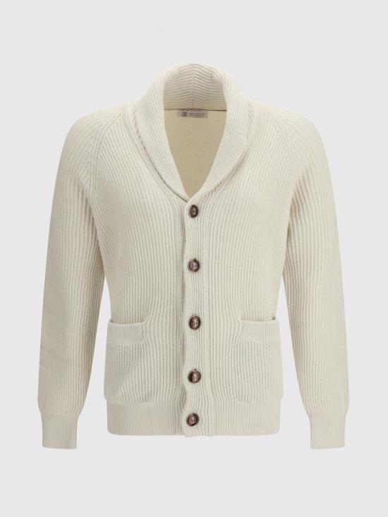 26SS 브루넬로 쿠치넬리 잉글리시 립 래글런 가디건 MNI708606 C2723 Natural - BRUNELLO CUCINELLI