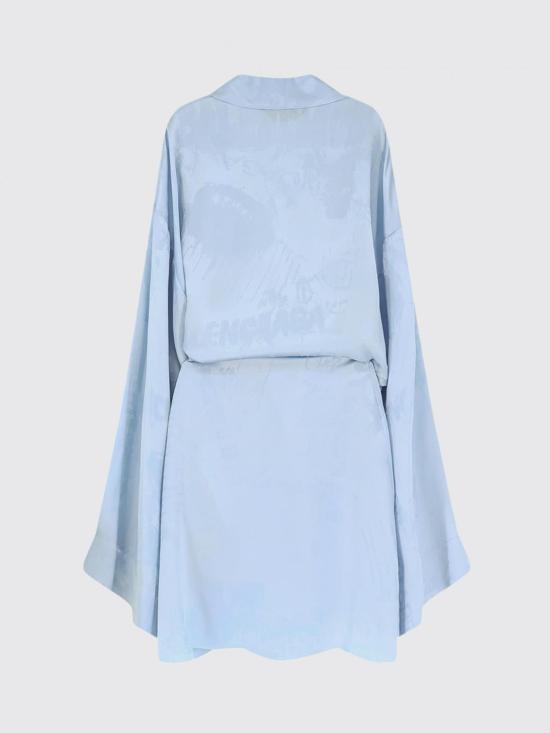 26SS 발렌시아가 롱 원피스 857327TTN10 5840 Blue - BALENCIAGA