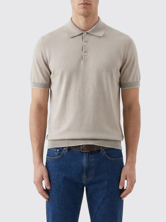 26SS 브루넬로 쿠치넬리 폴로 티셔츠 M29800125 CBD04 Sand