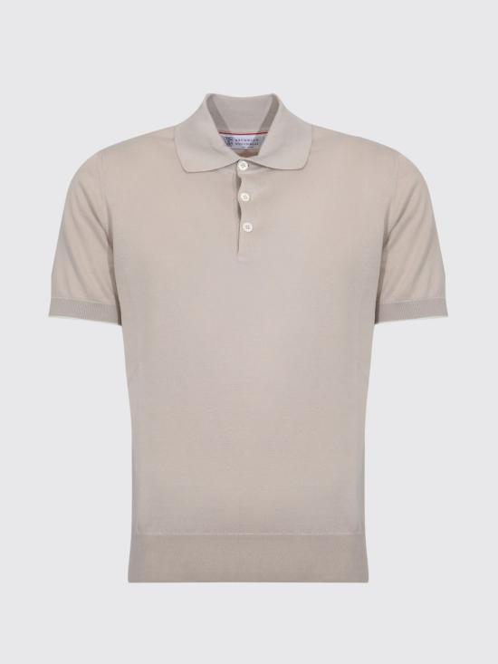 26SS 브루넬로 쿠치넬리 폴로 티셔츠 M29800125 CBD04 Sand - BRUNELLO CUCINELLI