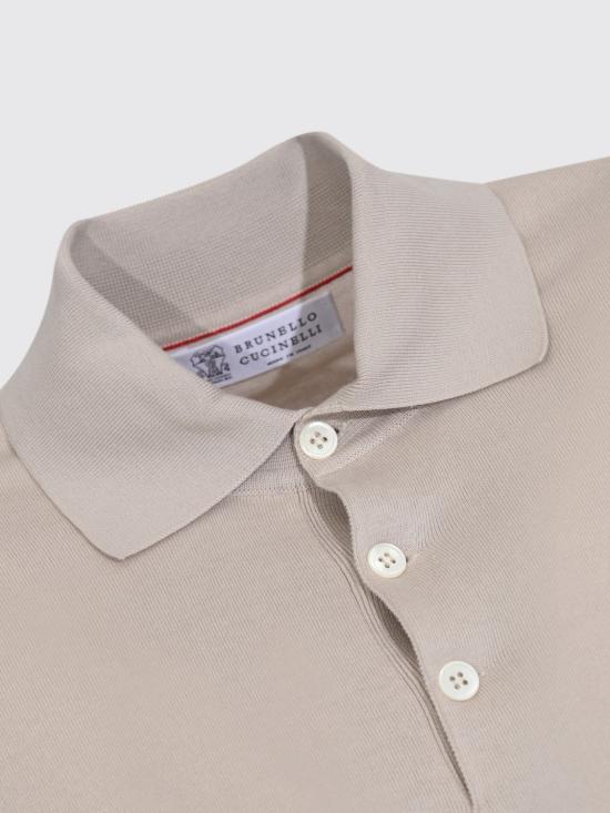 26SS 브루넬로 쿠치넬리 폴로 티셔츠 M29800125 CBD04 Sand - BRUNELLO CUCINELLI