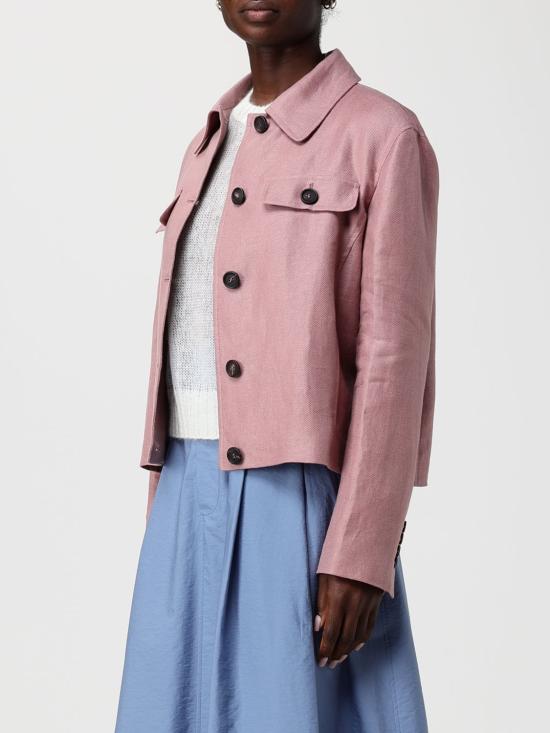 26SS 브루넬로 쿠치넬리 리넨 다이어고널 재킷 MH5277581 C9399 Pink - BRUNELLO CUCINELLI