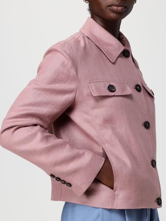 26SS 브루넬로 쿠치넬리 리넨 다이어고널 재킷 MH5277581 C9399 Pink - BRUNELLO CUCINELLI