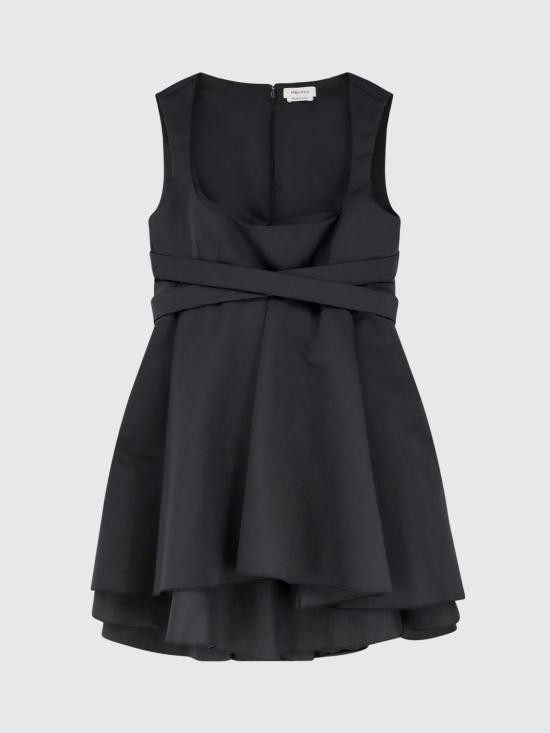 26SS 알렉산더 맥퀸 롱 원피스 857955QEAED 1000 Black - ALEXANDER MCQUEEN