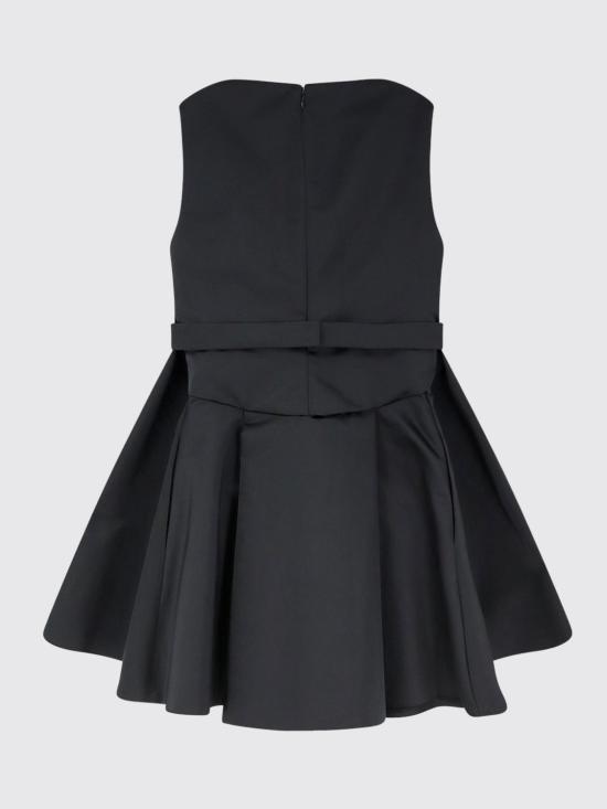 26SS 알렉산더 맥퀸 롱 원피스 857955QEAED 1000 Black - ALEXANDER MCQUEEN