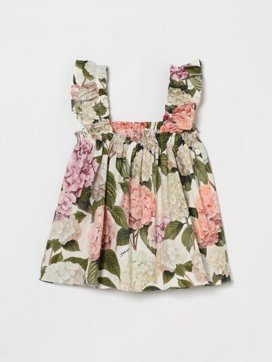 26SS [키즈] 돌체앤가바나 블라우스 L51N75HS5T6 HA5XG White - DOLCE & GABBANA