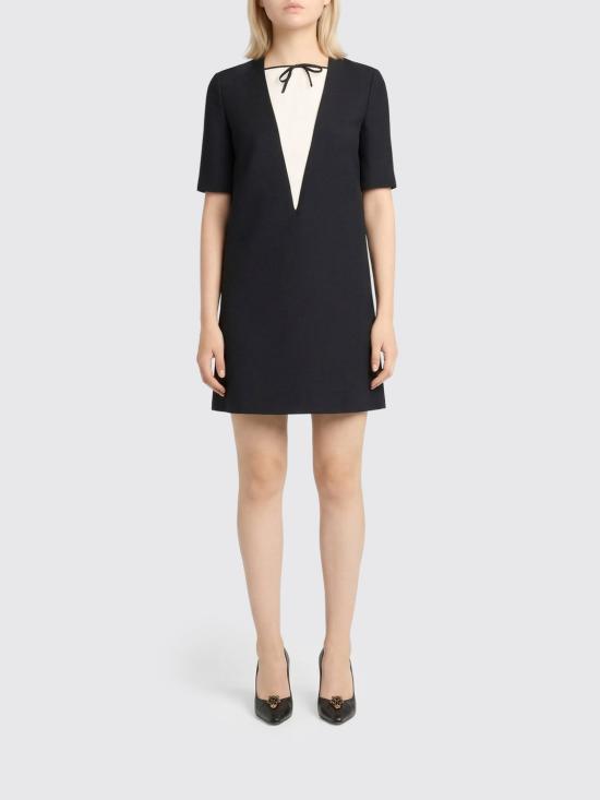 26SS 발렌티노 가라바니 롱 원피스 8B3VAHZ71CF 0NA Black