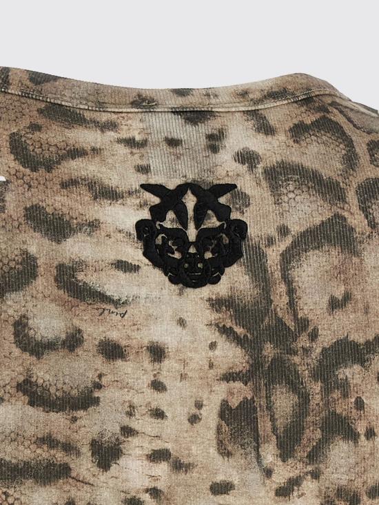 26SS 핑코 민소매 티셔츠 106919A3DP CZ9 Beige - PINKO