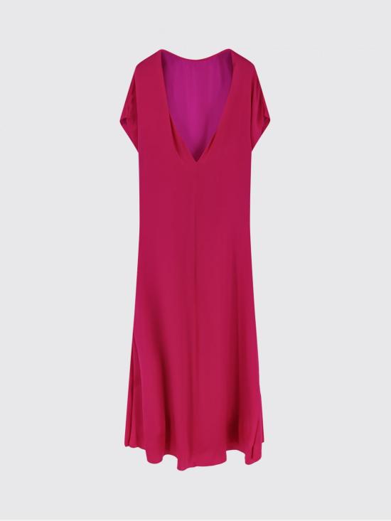 26SS 드리스 반 노튼 롱 원피스 2610110363024 304 Fuchsia - DRIES VAN NOTEN