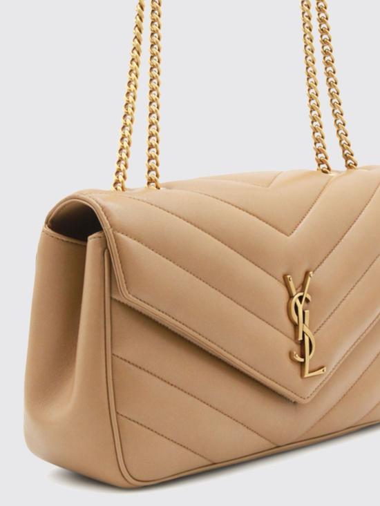 26SS 생로랑 루루 마틀라세 램스킨 미디움 숄더백 801439AAEAX 2357 Beige - SAINT LAURENT