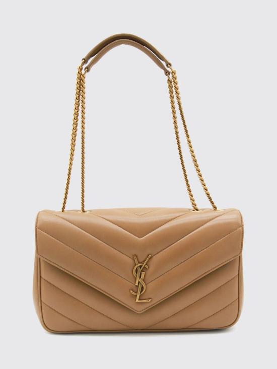 26SS 생로랑 루루 마틀라세 램스킨 미디움 숄더백 801439AAEAX 2357 Beige