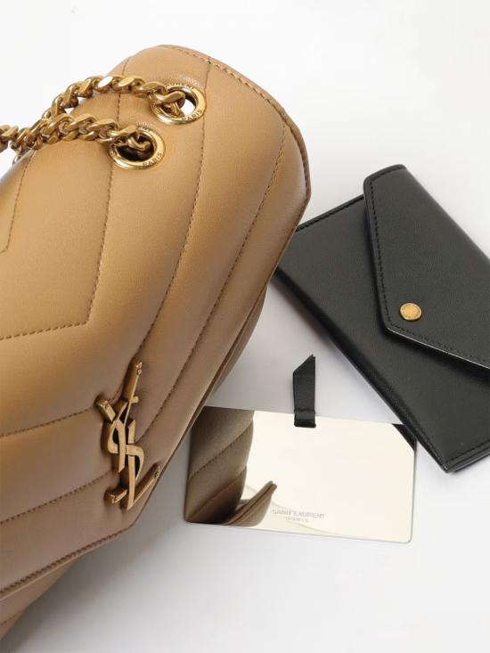 26SS 생로랑 루루 마틀라세 램스킨 스몰 숄더백 801437AAEAX 2357 Beige - SAINT LAURENT