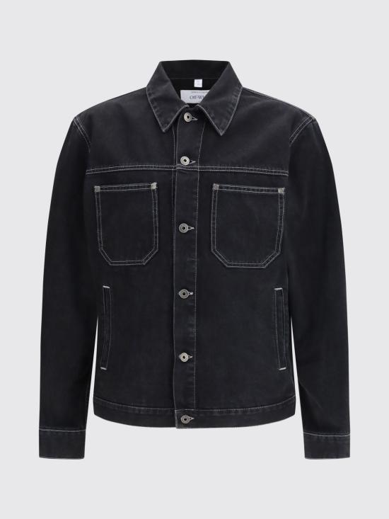 26SS 오프화이트 자켓 44MYE09QS26D001 0019 Charcoal - OFF WHITE