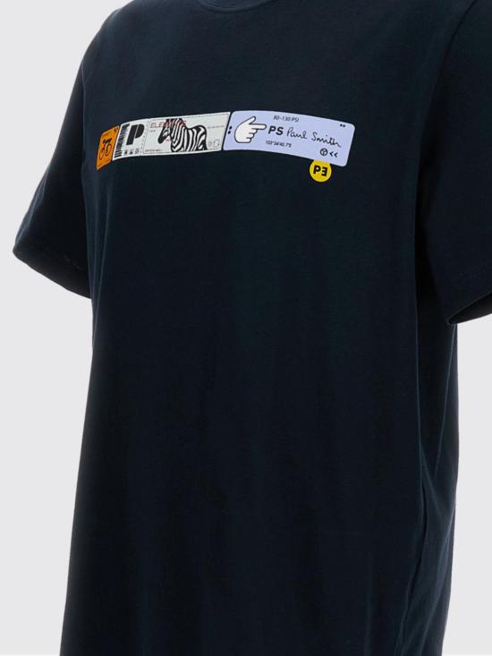 26SS 폴 스미스 지브라 패치 반팔 M2R011RVP5797 49 Blue - PAUL SMITH