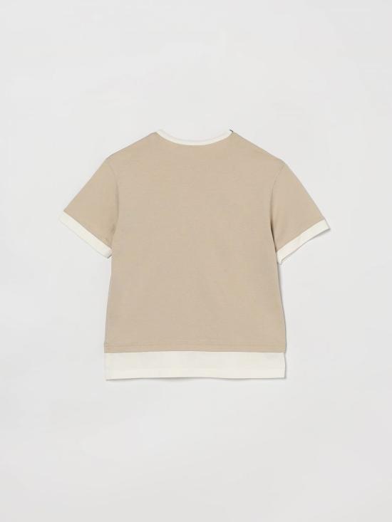 26SS [키즈] 돌체앤가바나 티셔츠 L4JTJNG7PRI M1217 Beige - DOLCE & GABBANA