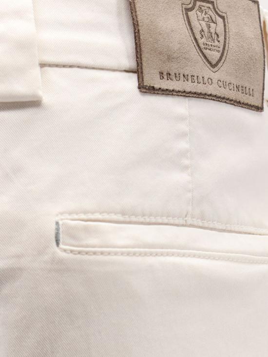 26SS 브루넬로 쿠치넬리 스트레이트 팬츠 M289L3030F C6007 White - BRUNELLO CUCINELLI