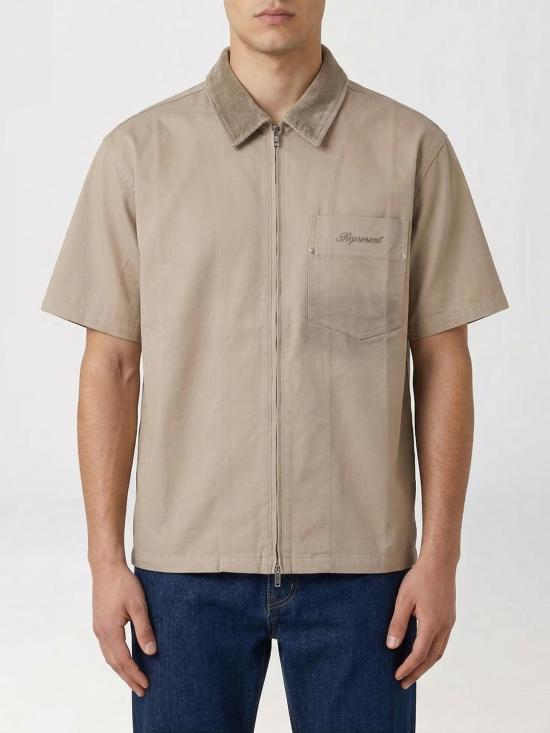 26SS 리프레젠트 반팔 셔츠 MLM100538 37 Kaki