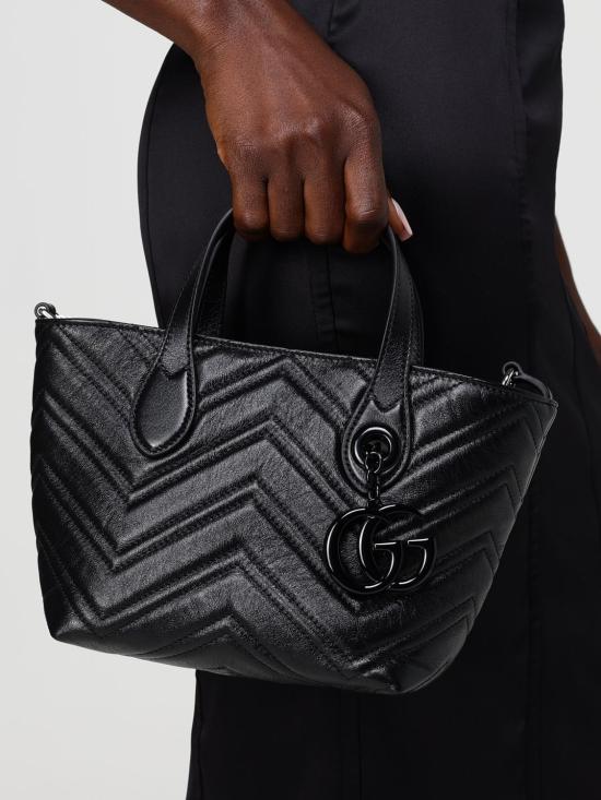 26SS 구찌 GG 마몽 스몰 토트백 855391AAFS1 1000 Black - GUCCI