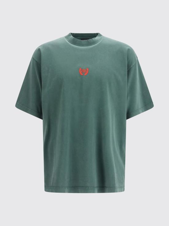 26SS 발렌시아가 로렐 클래식 티셔츠 764235TSVC9 3044 Green