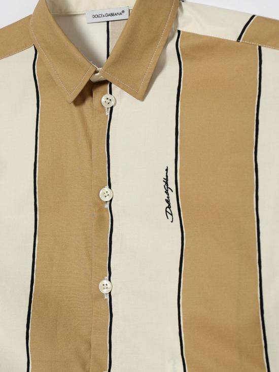 26SS [키즈] 돌체앤가바나 셔츠 L44S72HS5UH HK5XM Beige - DOLCE & GABBANA
