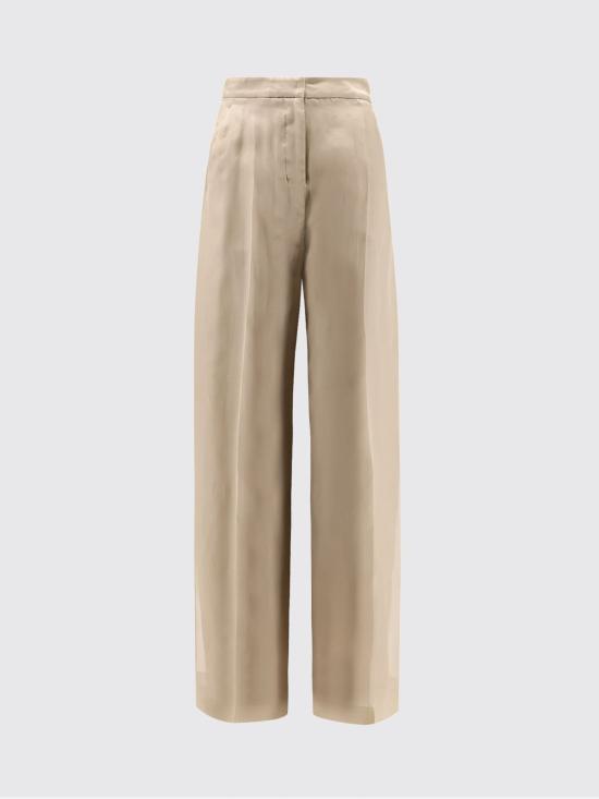 26SS 막스마라 Mxeolivi 실크 오간자 레이어드 팬츠 2611131044600 001 Sand - MAX MARA