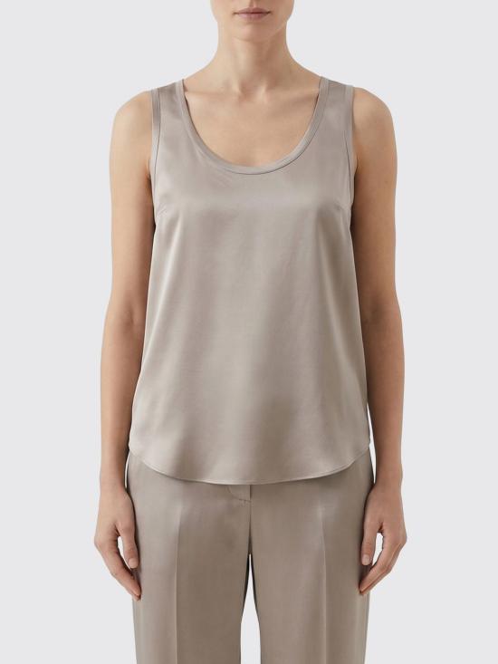 26SS 브루넬로 쿠치넬리 실크 탱크 탑 M0C59E0600 C9125 Pearl