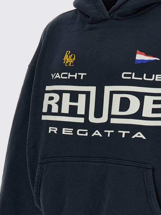 26SS 루드 후드 티셔츠 RHPS26HO01012 3167 Black - RHUDE