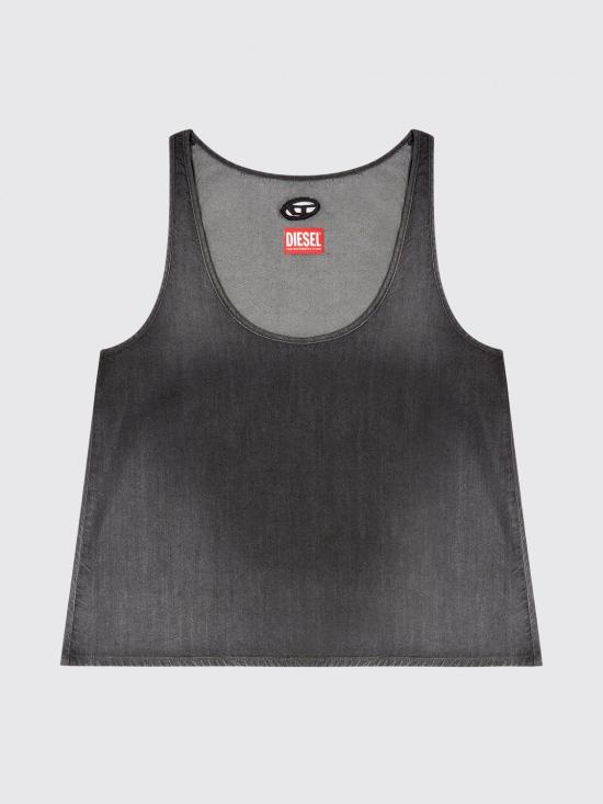 26SS 디젤 민소매 티셔츠 A21696068VM 02 Black - DIESEL