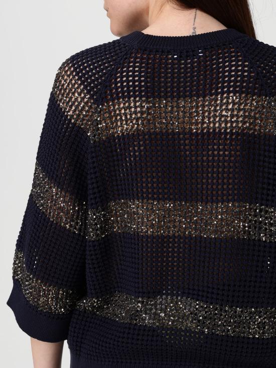 26SS 브루넬로 쿠치넬리 스웨터 M58772800 CLL19 Blue - BRUNELLO CUCINELLI