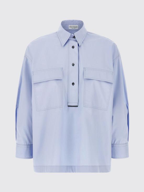 26SS 브루넬로 쿠치넬리 셔츠 MH772NA905 C172 Blue - BRUNELLO CUCINELLI