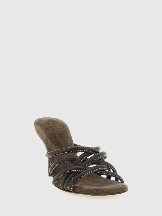 26SS 브루넬로 쿠치넬리 힐/펌프스 MZGAC3241 C8279 Brown - BRUNELLO CUCINELLI