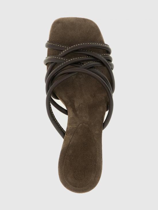 26SS 브루넬로 쿠치넬리 힐/펌프스 MZGAC3241 C8279 Brown - BRUNELLO CUCINELLI