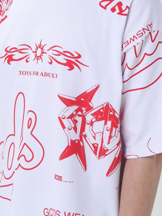 26SS 지씨디에스 반팔 티셔츠 C1MWQC063J079 100R Red - GCDS