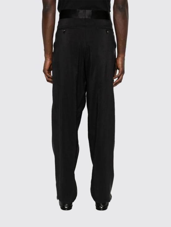 26SS 조르지오 아르마니 스트레이트 팬츠 GM001567TE10081 UC001 Black - GIORGIO ARMANI