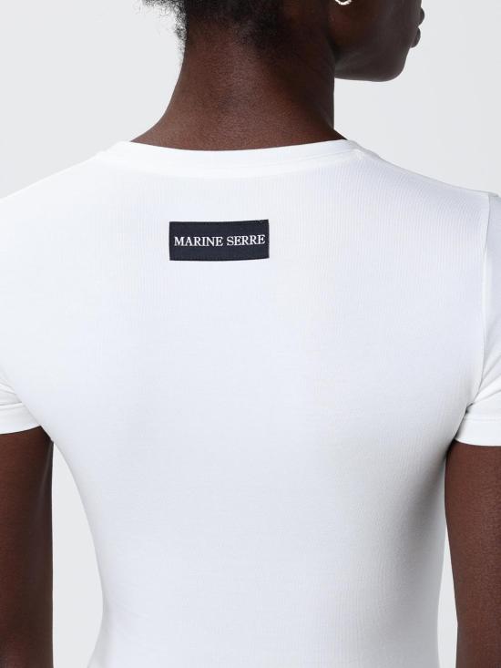 26SS 마린세르 반팔 티셔츠 WTT012ACJER0115 WH10 White - MARINE SERRE