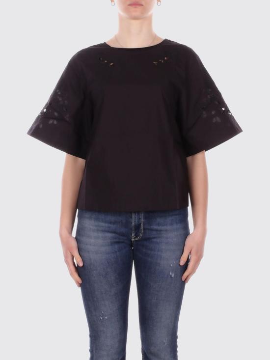 26SS 위켄드막스마라 반팔 티셔츠 2615941102600 002 Black