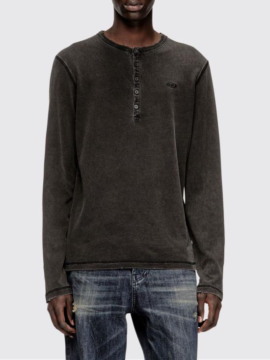 26SS 디젤 반팔 티셔츠 A202690QMBS 02A Black