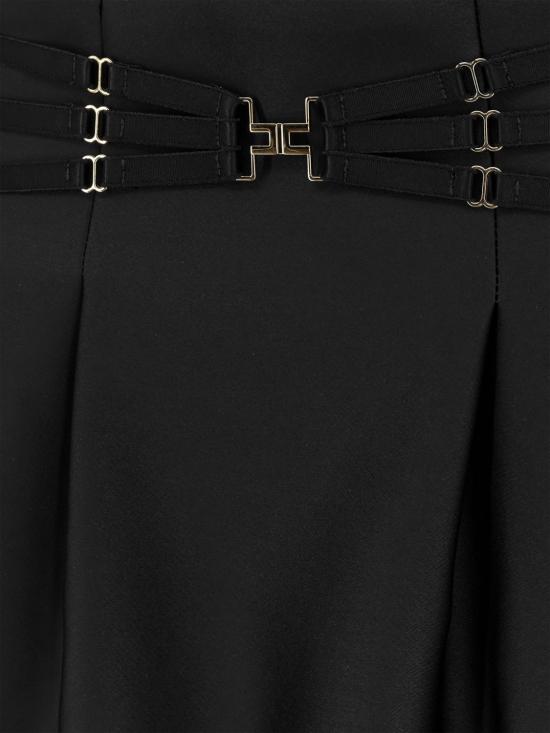 26SS 엘리자베타프랜치 숏 스커트 GO18962E2 110 Black - ELISABETTA FRANCHI