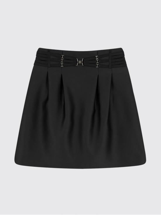 26SS 엘리자베타프랜치 숏 스커트 GO18962E2 110 Black - ELISABETTA FRANCHI