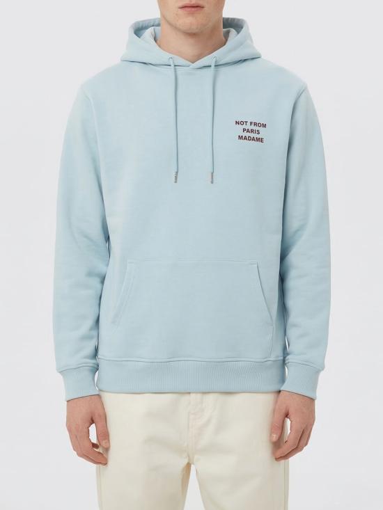 26SS 드롤드무슈 후드 티셔츠 KHO162CO127 ATBL Blue