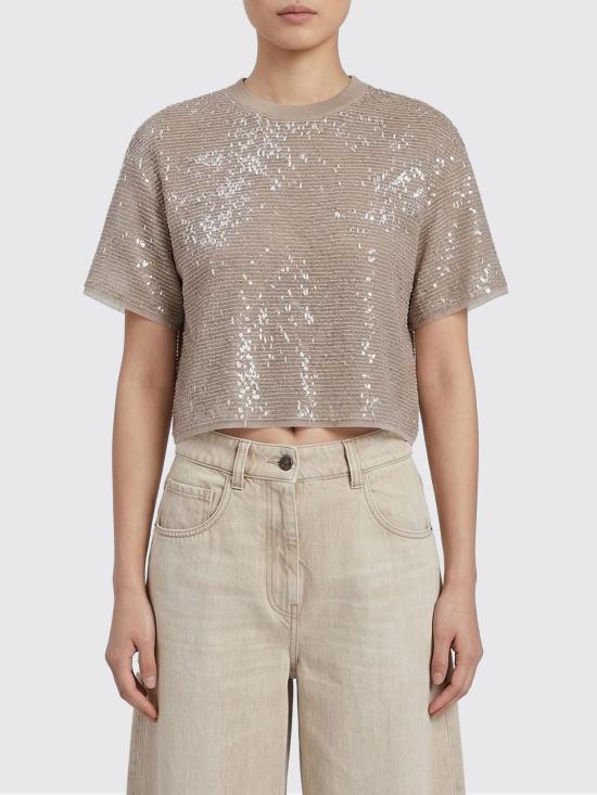 26SS 브루넬로 쿠치넬리 스웨터 MF940HW300 C4274 Silver