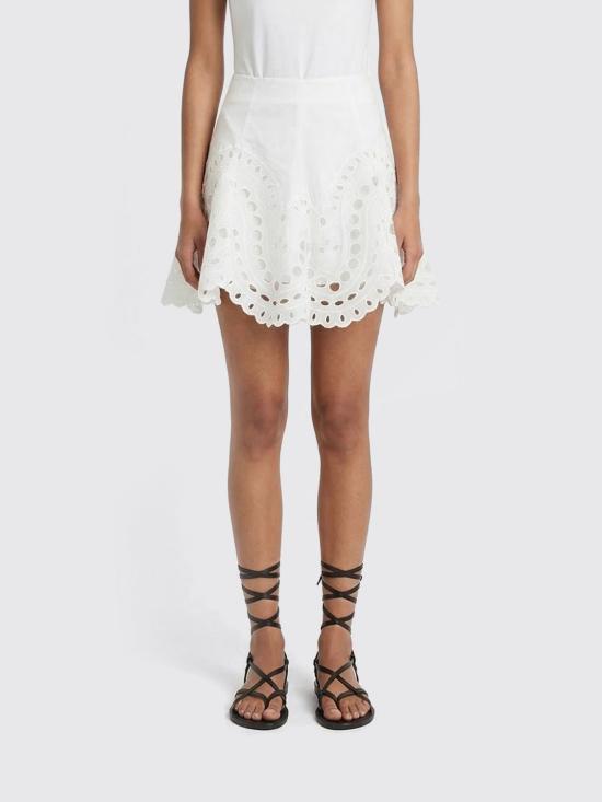 26SS 차로루이즈 미디 스커트 263400 White