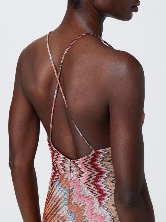 26SS 미소니 롱 원피스 DS26SG29BR014T SM9Y1 Rust - MISSONI